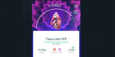 Beli Pokemon Odex Tapu Lele Legendary Boosted Pokemon Go Terlengkap