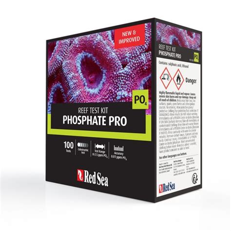 Red Sea Phosphate Pro Test Kit Tests Po Sewatec A E