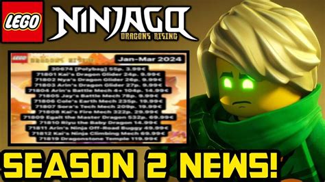 Season 2 Sets Revealed 🐲 Ninjago Dragons Rising News Ninjago 2024 Sets