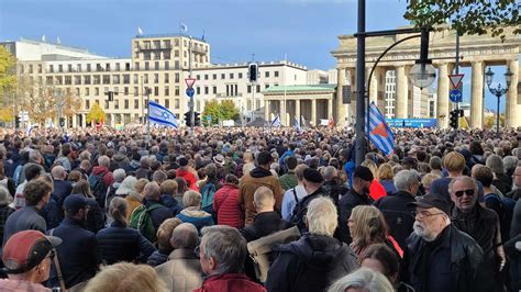 Mehr als 10 000 Menschen demonstrieren in Berlin für Israel Israelnetz