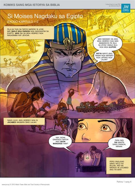 Si Moises Nagdaku Sa Egipto Komiks Sang Mga Istorya Sa Biblia