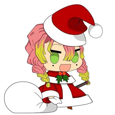 Mitsuri Cute Christmas Anime Girlxgirl Chibi Anime Anime Best Friends