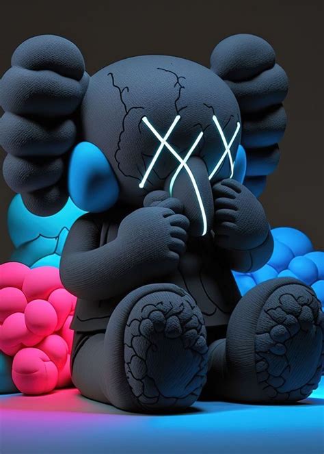 Hypebeast Kaws Poster By Matiascurrie Displate Template Kaws