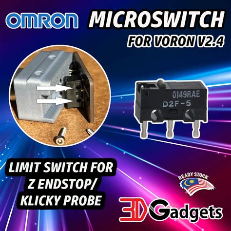 Omron Microswitch For Voron V2 4 3D Printer Klicky Probe Z Axis