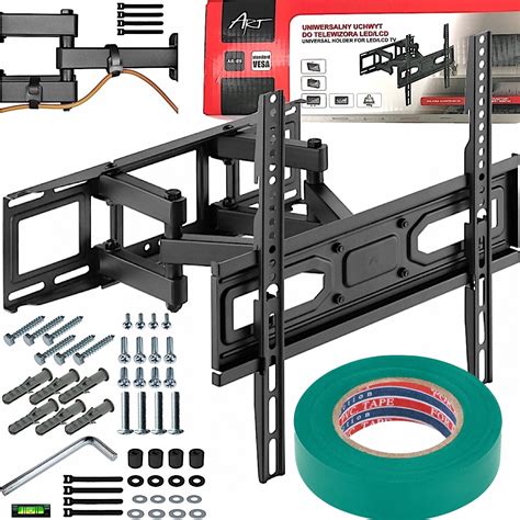 MOCNY SOLIDNY REGULOWANY OBROTOWY UCHWYT TELEWIZOR TV WIESZAK VESA 32