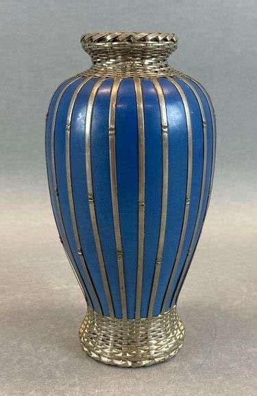 Japanese Blue Glaze Porcelain Awaji Vase Matthew Bullock Auctioneers