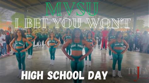 MVSU Satin Dolls 2023 I Bet You Wont High School Day YouTube