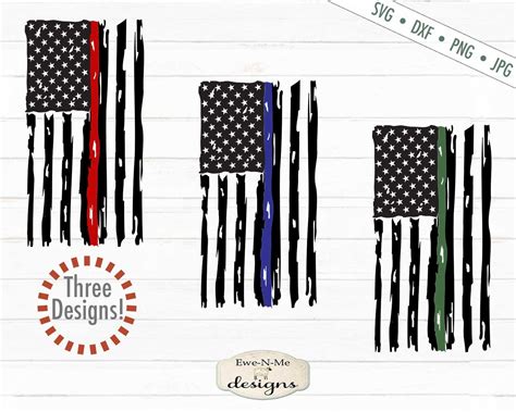 Distressed Vertical American Flag - Red Line Flag, Blue Line Flag ...