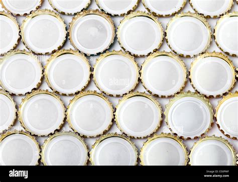 Metal Beer Bottle Caps Stock Photo Alamy