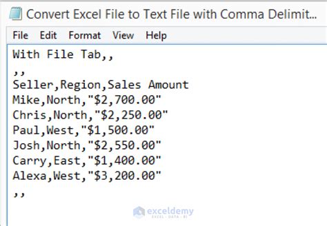 How To Convert Excel File To Text File With Comma Delimited 3 Methods