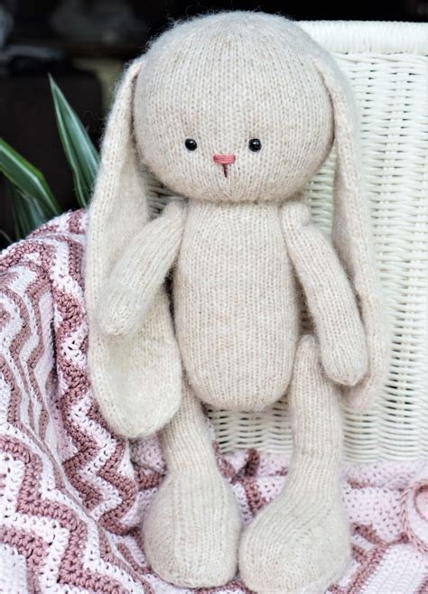 Bunny Knitting Pattern Inches Tall Toy Knitting Pattern Etsy Uk