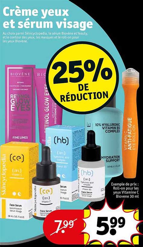 Promo Cr Me Yeux Et S Rum Visage Chez Kruidvat Icatalogue Fr