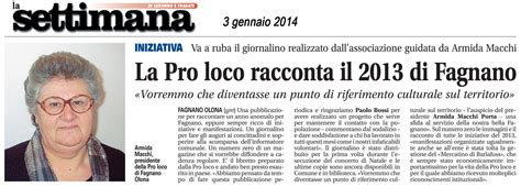 Pro Loco Fagnano News Numero Pro Loco Fagnano Olona Aps