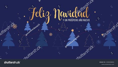 Feliz Navidad Y Nuevo 2024 Means Stock Vector Royalty Free 2395058693