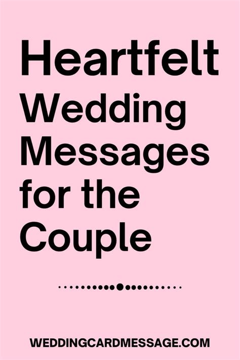 Heartfelt Wedding Messages For The Couple In 2024 Wedding Messages