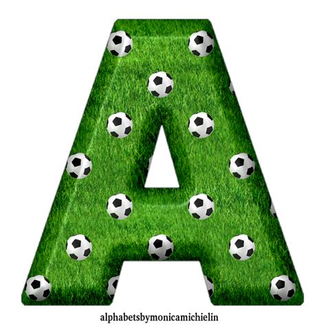 M Michielin Alphabets Ball Soccer Football Sport Alphabet Alfabeto