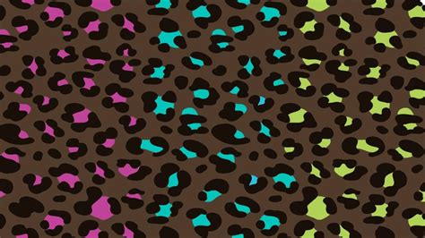 Colorful Cheetah Print Desktop Wallpaper