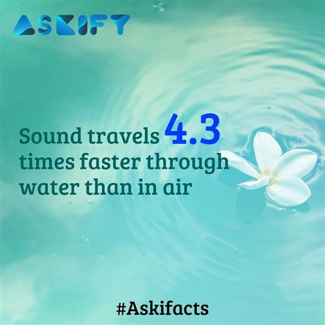 Sound Travels Times Faster Through Water Than In Air Faster Sound