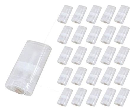 Amazon Goege 15 ML Clear Empty Plastic Oval Deodorant Containers