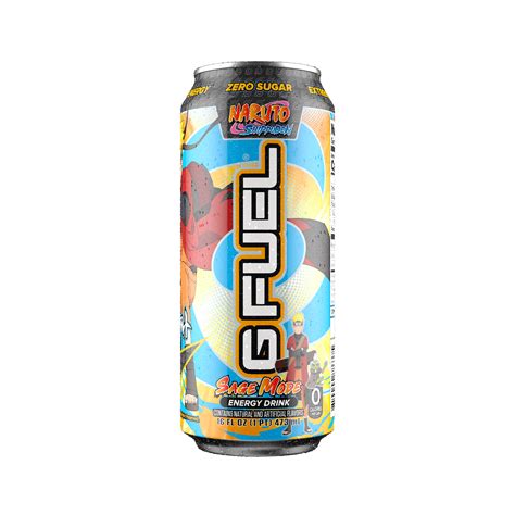 Gfuel Naruto Sage Mode Sugar Free Energy Drink 16 Oz Can