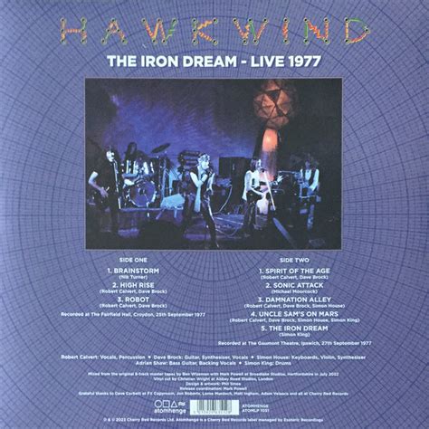 The Iron Dream Live 1977 Rare Records Au