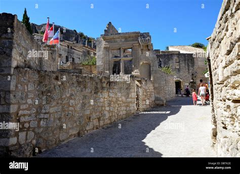 Les Baux-de-Provence historic castle Château Baux de Provence monument ...