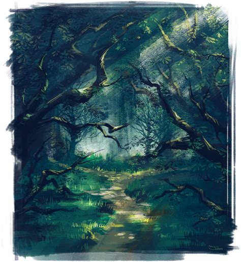 Mysterious forest by sashajoe on DeviantArt