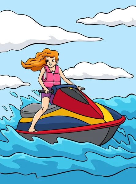 Rafting Coloring Vector Images Depositphotos