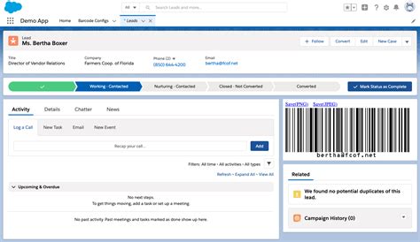 Salesforce Codes Displaying Barcode In Salesforce Lightning Experience Natively