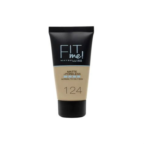 Maybelline Fit Me Matte And Poreless Foundation 124 Soft Sand Veela Beauty Let`s Glow Up