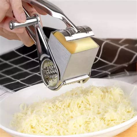 Ralador Para Queijo Presunto Manual A O Inox Manivela Pizza