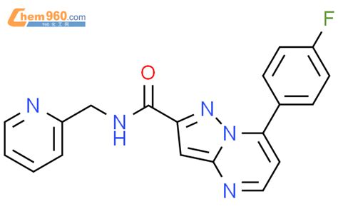 Fluoro Phenyl Pyrazolo A Pyrimidine Carboxylic