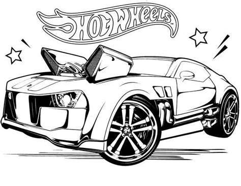 Coloring Pages Hot Rod Hot Wheels