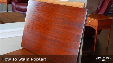 How To Stain Poplar Youtube