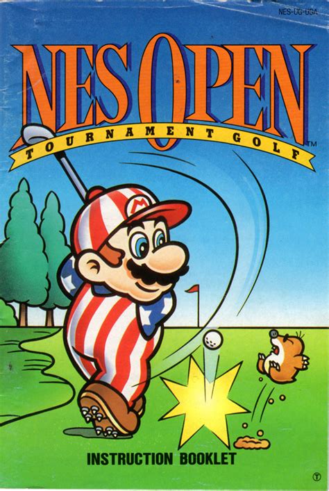 Nes Open Tournament Golf Cover Or Packaging Material Mobygames