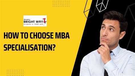 How To Choose An MBA Specialization YouTube