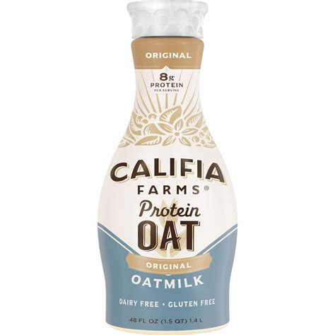 Califia Farms Original Protein Oat Milk 48 Oz Dairy