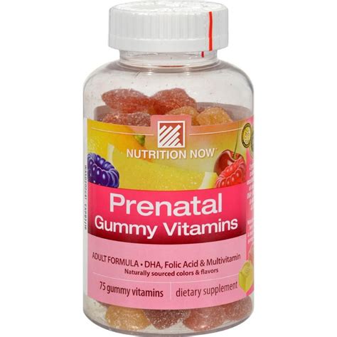 Nutrition Now Prenatal Gummy Vitamins 75 Gummies Gummy Vitamins