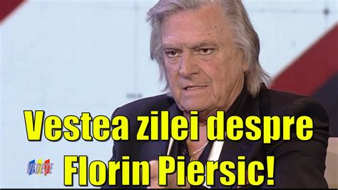 Vestea zilei despre Florin Piersic Ce s a întâmplat cu marele actor al