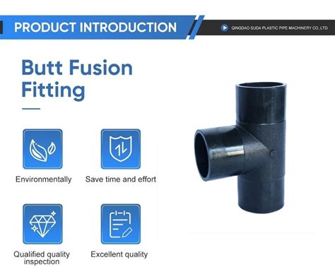 Irrigation Pe Plumbing Pipe Fitting Material Tee Inch Hdpe Butt Fusion