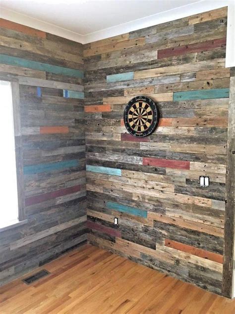 Reclaimed Wood Accent Wall Wall Planks Diy Modern Farmhouse Decor