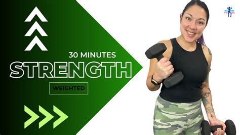 Upper Body Strength Workout 30 Minutes Low Impact Weighted Unilateral Bilateral Training