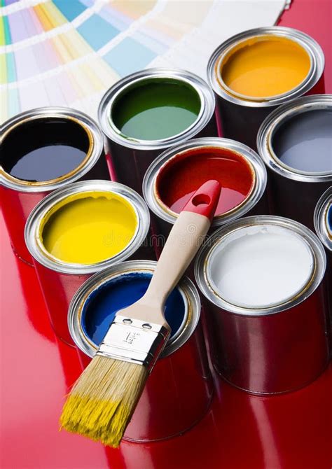 Paint Brush And Cans Stock Image Image Of Colorful House 2708131