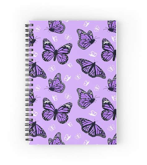 Beautiful Purple Butterflies Spiral Notebook By Sarahgranchelli In 2024