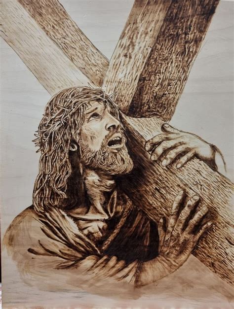 Jesus Carrying The Cross Sketch