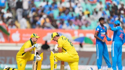 Ind V Aus 3rd Odi Steve Smith Uses A Chair To Rest On Field On Hot