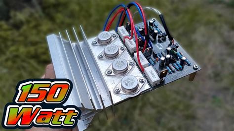 Cara Rakit Power Amplifier Watt Stereo Youtube