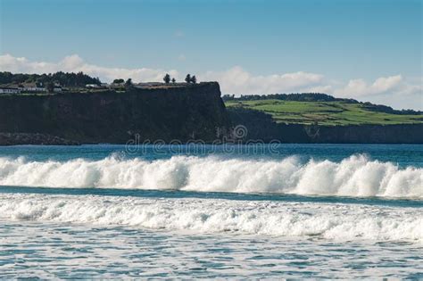 Landscape of Ballycastle Beach, Northern Ireland Stock Image - Image of ...