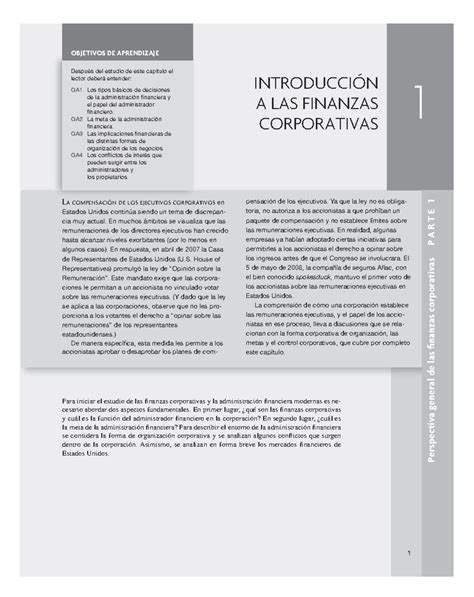 Fundamentos de finanzas corporativas ross 9th Capítulo 1 1