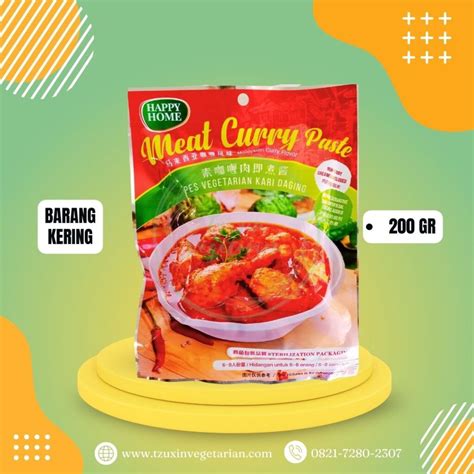 HH MEAT CURRY PASTE 200GR Tzuxin Vegetarian